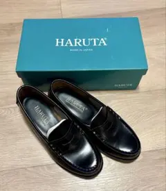 HARUTA ローファー 3040 黒 23.0 EE