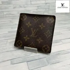 極美品　60 LOUIS VUITTON 二つ折り財布　モノグラム　vh6