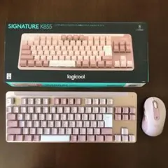 logicool K855 ワイヤレスキーボード＋マウス　ピンク
