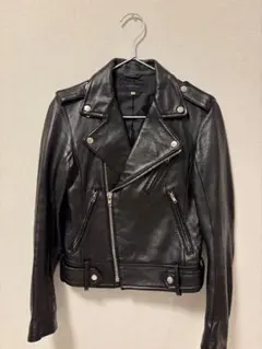 TODAYFUL ラムレザーダブルライダースジャケット ブラック 36サイズ