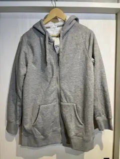 ⭐︎未使用品⭐︎ GU 裏ボア ジップアップパーカー グレーのサムネイル