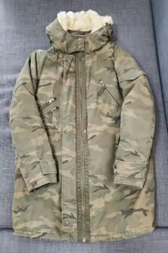 ZARA　迷彩ミリタリーコート