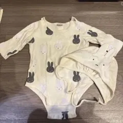 ミッフィー　ロンパース&帽子セット