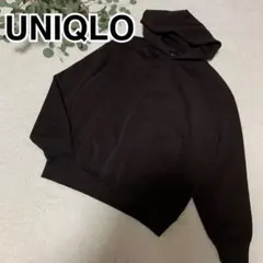 UNIQLO /Cユニクロ /スウェットオーバーサイズプルパーカ/S/ブラウン