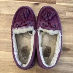 UGG Dakota アグ⭐️モカシン パープル ファー スエード24cm - メルカリ