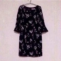 MISCH MASCH 花柄 ワンピース 袖フレア ハートネック 新品タグ付き