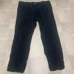 エイチアンドエムH&MレギュラーフィットリネンブレンドパンツXL黒