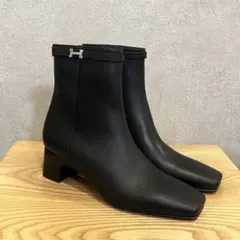 HERMES Hロゴ ショート ブーツ サイドジッパーのサムネイル