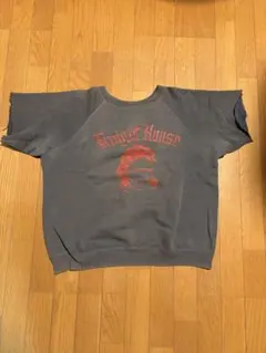 60s ブラック 墨黒 半袖 スウェット ヴィンテージ