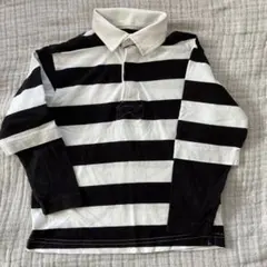 GU 白黒ストライプ 長袖カットソー 120