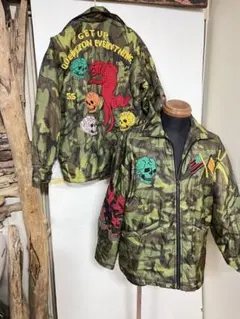 ディーゼル　カモフラ　刺繍ジャケット　一枚です　箱5