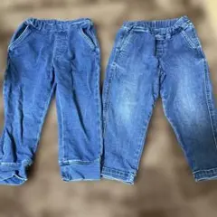 ユニクロ　デニムパンツ　2本まとめ売り　110