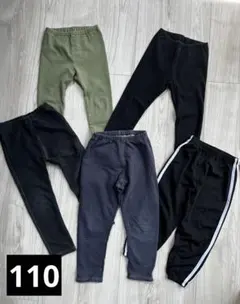 UNIQLO ユニクロ　レギンス　110cm 5本セット　10分丈 まとめ