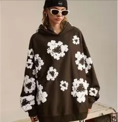 NO BRAND　古着　BAD HOP　DENIM　TEARS　花柄