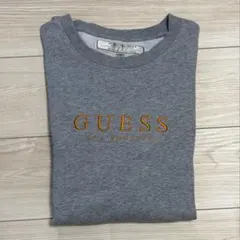 GUESS スウェット トレーナー グレー 裏起毛 M レディース メンズ