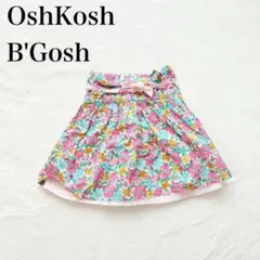 【オシュコシュビゴッシュ】フレアスカート（110）花柄 リボン ウエスト調整可のサムネイル