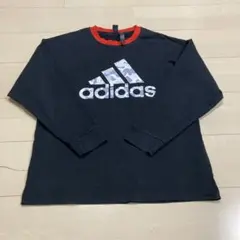 値下げ adidas カモフラージュロゴ 長袖カットソー 160