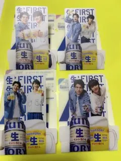 SUNTORY 生ビール 切り抜き 4枚セットのサムネイル
