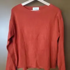 OPAQUE.CLIP オレンジ 長袖ニット 40/L