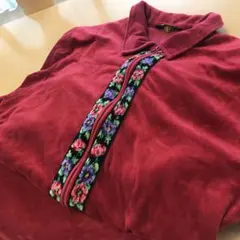 FEILER フェイラー　ベロア調　ルームウェア　カーディガン