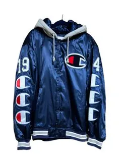 シュプリーム チャンピオン フード サテン バーシティジャケット Mサイズ
