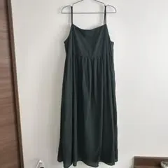 無印良品　強撚ボイル　キャミソールワンピース　XXL
