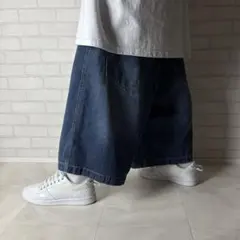 PHATFARM 極太 オーバーサイズ デニム バギーパンツ ハーフパンツ B系のサムネイル