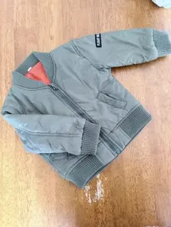 オリーブグリーン ジップアップジャケット 90cm