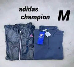 ★最終値下げ★アディダス　チャンピオン　ハーフジップ　パーカー　M ウェア