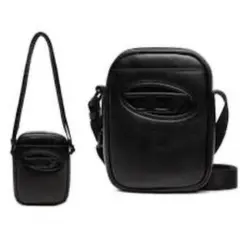 Dieselレザーショルダーバッグ　黒