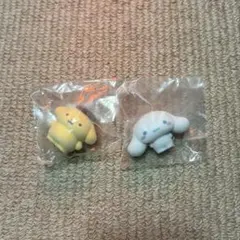 サンリオキャラクターズ ふわふわフロッキードール ポムポムプリン シナモロール