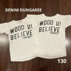 DENIM DUNGAREE デニム＆ダンガリー うしろ ラクガキ Ｔシャツ