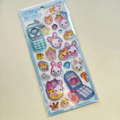 平成はっぴーフォン　フワフワらびちゃん　シール　新品