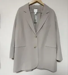 H&M ベージュ テーラードジャケット　L
