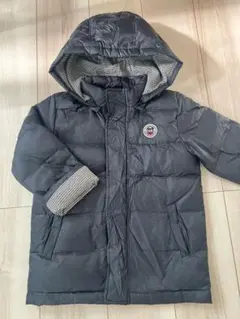 mikihouse HB フード付き黒ダウンコート120c m