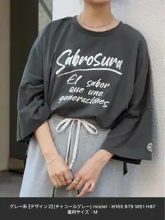 Sabrosura Tシャツ M チャコールグレー