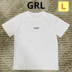 ⭐️ GRL グレイル　ロゴTシャツ⭐️　Ｌサイズ　ホワイト