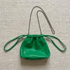 Ray BEAMS 2way 巾着 バッグ グリーンのサムネイル