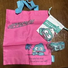 サンリオ　ハンギョドン　ネックストラップ　トートバック　巾着