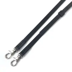 【レザー製】スマホショルダーストラップ　黒色　斜め掛けショルダー　ブラック