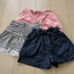 《最終価格》夏物ショートパンツ3枚セット （130）