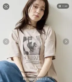 【Noka】一度のみ着用⭐︎フォトプリントロゴ半袖Tシャツのサムネイル