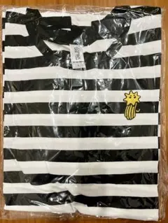 ヒグチユウコ ボリス雑貨店 オカヒトデ ワッペン付き LサイズTシャツ ボーダー