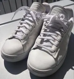 【中古】adidas ホワイト スニーカー