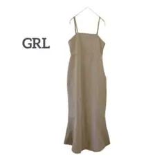 グレイル マーメイドキャミワンピース ロング ストレッチ ガーリー スリット S