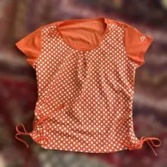 ellesse オレンジ 水玉模様 トップス