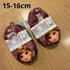 15 16 女の子　アナ雪　アナ　オラフ　スリッパ　ルームシューズ　ボア　可愛い