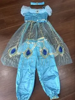 ジャスミン風 コスプレ 衣装 キッズ 120 プリンセス ハロウィン