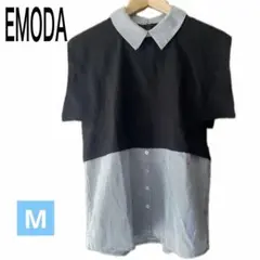エモダ EMODA ノースリーブ バイカラー トップス 春 夏 レディースのサムネイル