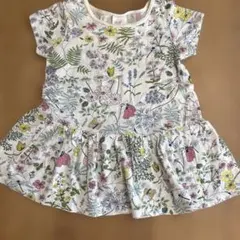 H&M 花柄 蝶々柄 ワンピース